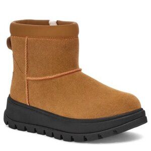 Koolaburra by UGG Koola Mini Hybrid Boots Suede Faux Fur Bootie Chestnut Size 10